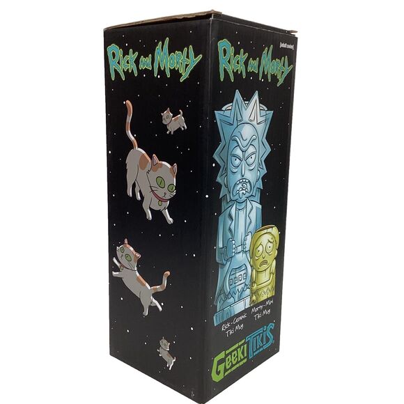BeeLine - Lootcrate - Geeki Tikis - Rick & Morty - Tiki Mug & Mini Mug - NIB! - Picture 3 of 14